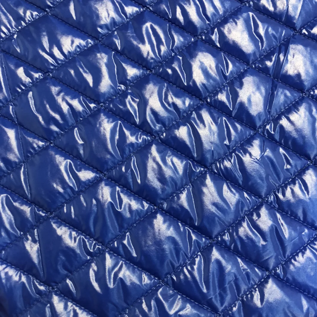 100%Nylon Cired with Diamond Pattern Padding Quilting Fabric