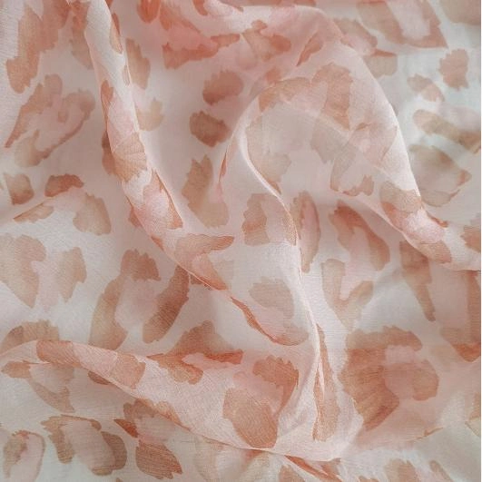 Oeko Tex 100 Certificate Customized 100%Silk Crushed Chiffon Fabric