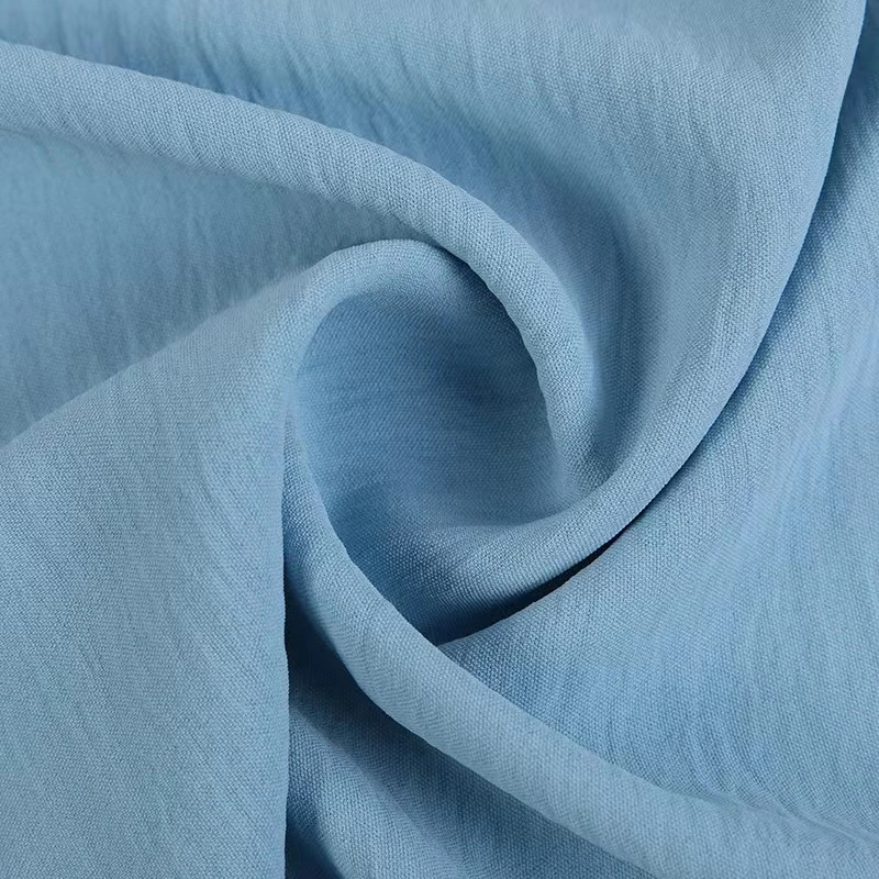 GF High Quality Cheap Price Crepe Dyeing 180d*180d Cey Plain Airflow Solid Crushed Woven Fabric for Shawl Made in Shaoxing